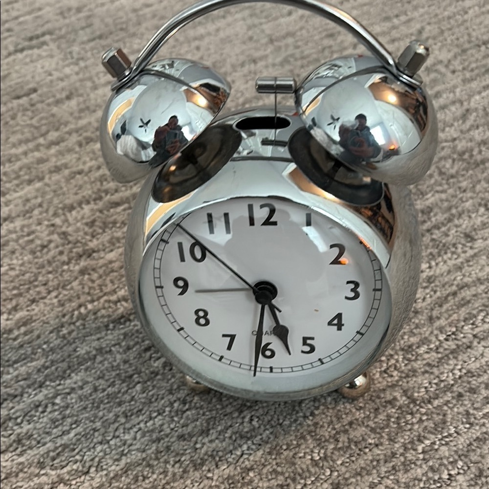 Classic Silver Alarm Clock